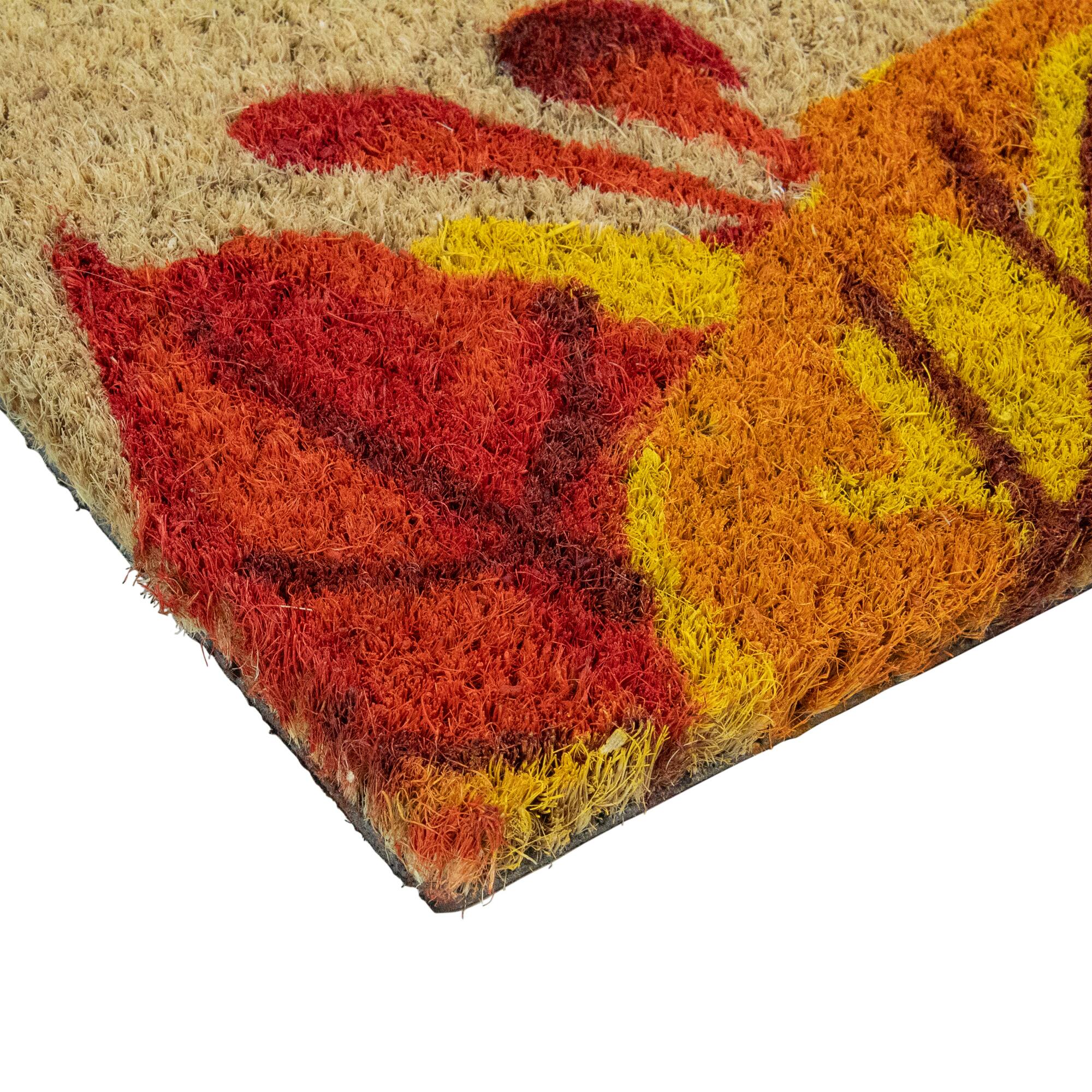 Leafy Fall Harvest Rectangular Welcome Doormat